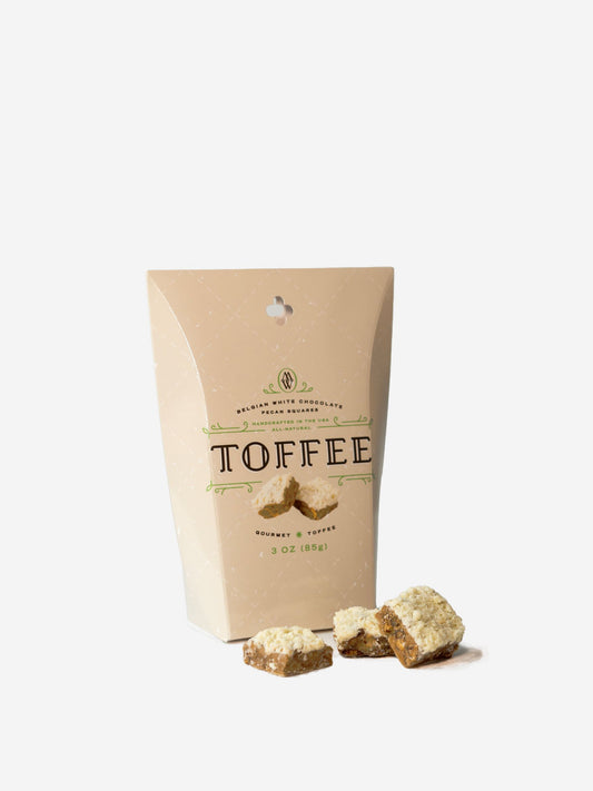 Sweet Shop USA Mrs Weinsteins Belgian White Chocolate Pecan Toffee 3oz