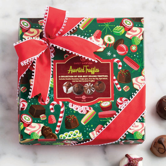 12oz 12pc Assorted Truffles Tasty Tidings Collection